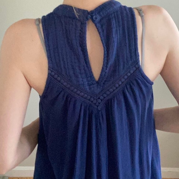 Volcom Blue Crochet Lace Detail Dress - Picture 8 of 8